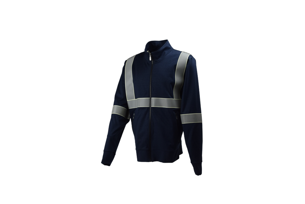 Reflective and Phosphorescent Zip Sweatshirt
