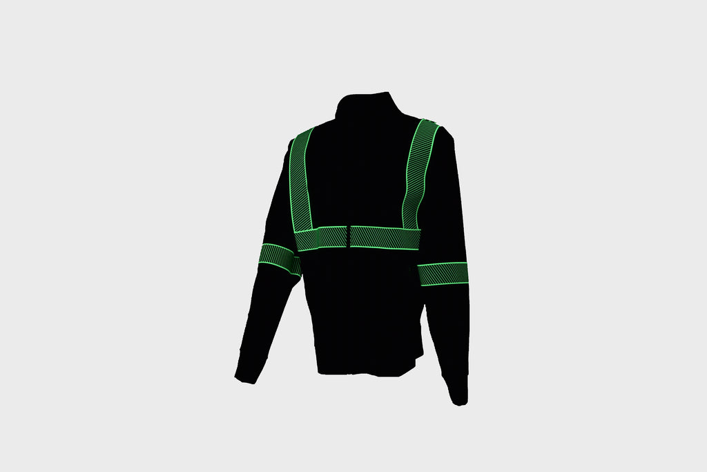 Reflective and Phosphorescent Zip Sweatshirt